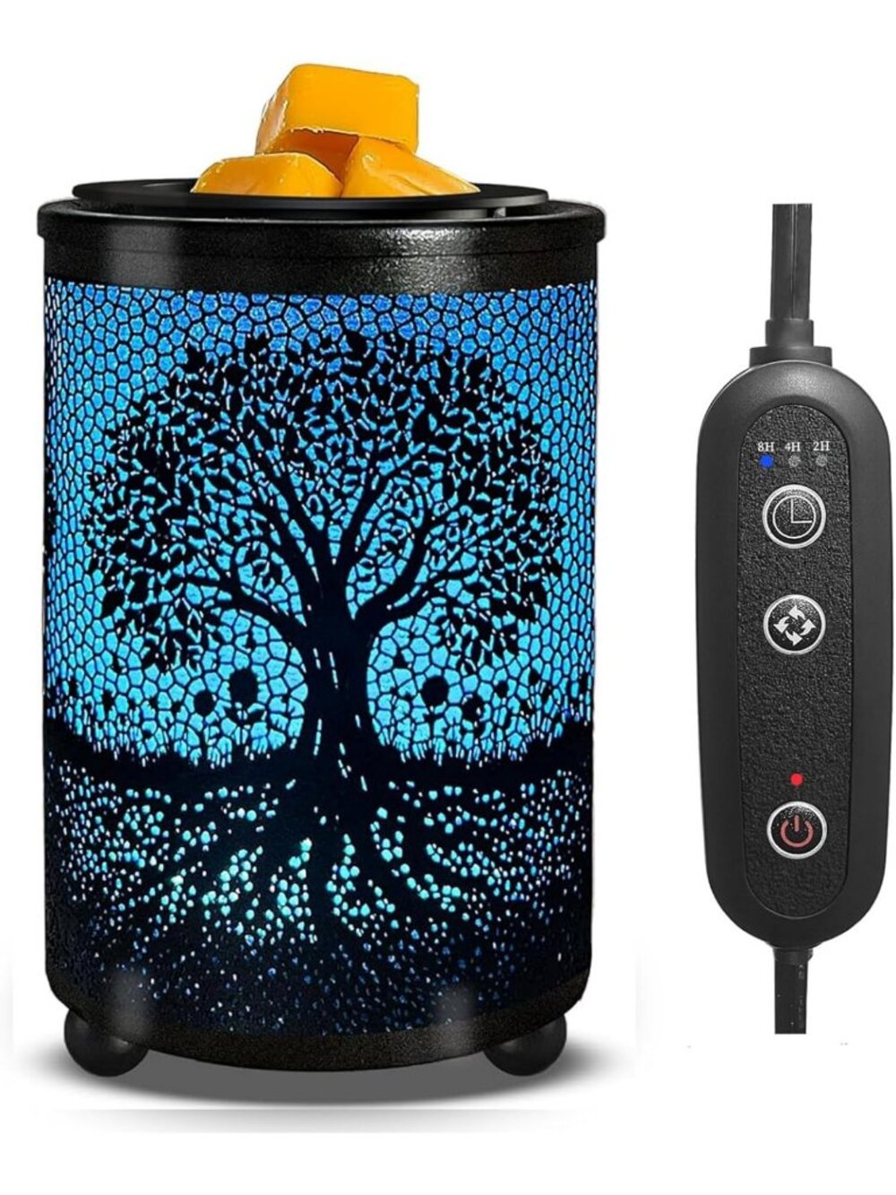 Color Changing Wax Warmer with PTC Heating Plate | Electric Fragrance Heater for